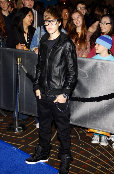 Justin Bieber Premiéře Megamind Los Angeles Která Konala Října 2010 — Stock fotografie