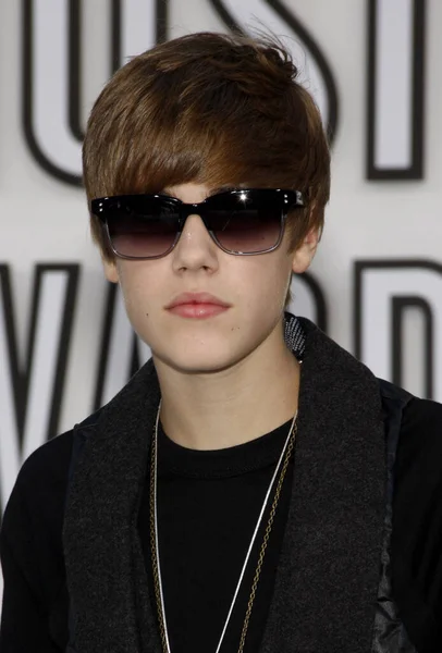 Justin Bieber Los Mtv Video Music Awards 2010 Celebrados Nokia — Foto de Stock