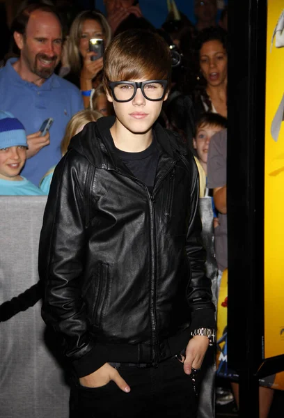Justin Bieber Premierze Megamind Hollywood Highland Hollywood Usa Października 2010 — Zdjęcie stockowe