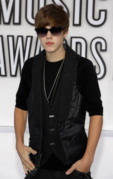 Justin Bieber Bei Den Mtv Video Music Awards 2010 Nokia — Stockfoto