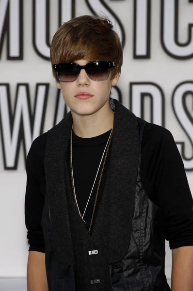 Justin Bieber Los Mtv Video Music Awards 2010 Celebrados Nokia —  Fotos de Stock