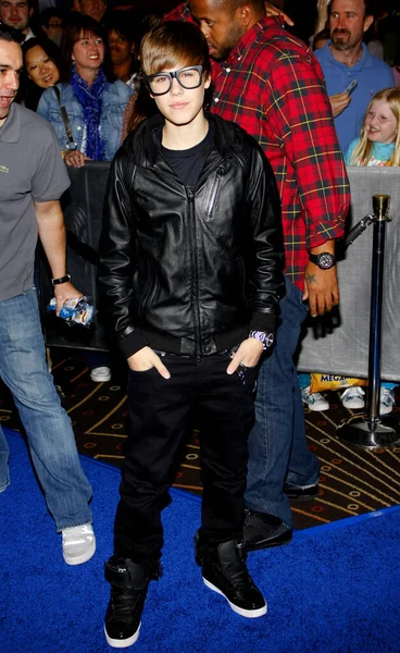 Justin Bieber Premiéře Megamind Los Angeles Která Konala Října 2010 — Stock fotografie