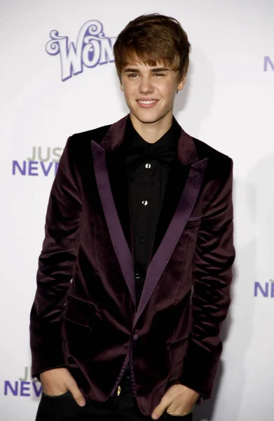 Justin Bieber Estréia Los Angeles Justin Bieber Never Say Never — Fotografia de Stock
