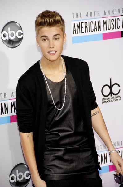 Justin Bieber 40E Anniversaire Des American Music Awards Nokia Theatre — Photo