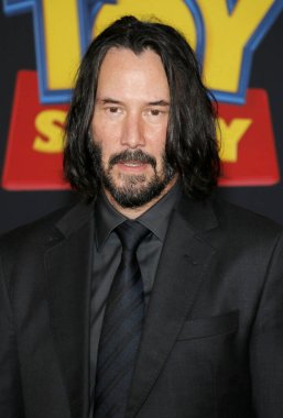 Keanu Reeves 11 Haziran 2019'da Abd'nin Hollywood'daki El Capitan Tiyatrosu'nda düzenlenen 'Oyuncak Hikayesi 4'ün dünya prömiyerinde.