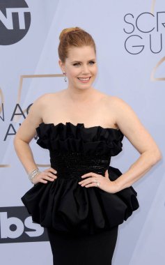 27 Ocak 2019 Los Angeles, ABD tapınak salonunda Amy Adams 25 yıllık Screen Actors Guild Awards, düzenlenen.