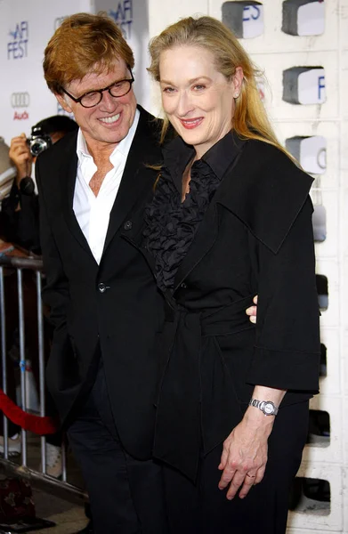 Robert Redford Meryl Streep Afi Fest Opening Night Gala Premiere — Foto de Stock