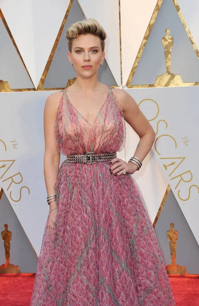 Scarlett Johansson Ročníku Oscarů Konaných Hollywood Highland Center Hollywoodu Usa — Stock fotografie