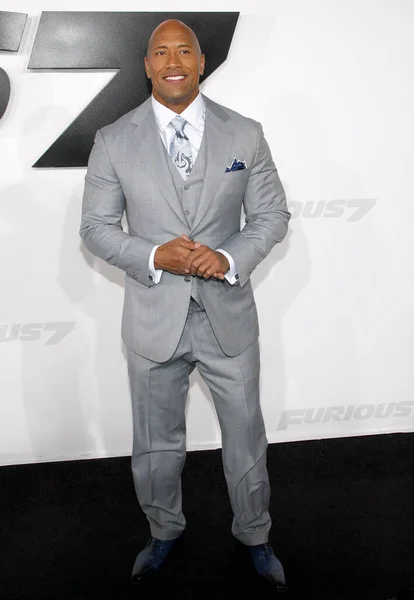 Dwayne Rock Johnson Los Angeles Premiere Furious Held Tcl Chinese — Stock Photo, Image