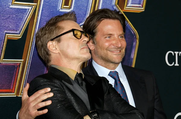 Bradley Cooper Robert Downey Estreia Mundial Avengers Endgame Realizada Centro — Fotografia de Stock