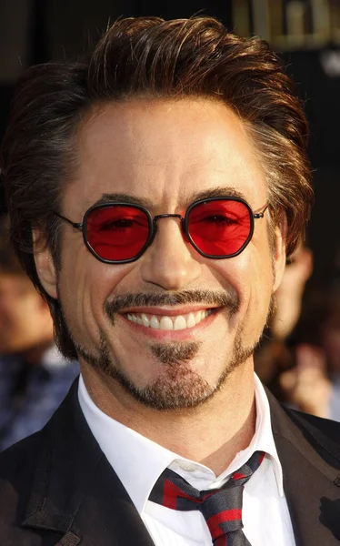 Robert Downey Los Angeles Premiere Iron Man Diadakan Capitan Theatre — Stok Foto