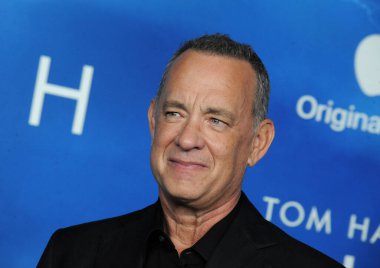 Tom Hanks, 2 Kasım 2021 'de ABD' nin Batı Hollywood kentindeki Pasifik Tasarım Merkezi 'nde düzenlenen' Finch 'filminin ilk gösteriminde....