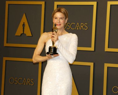 Renee Zellweger, 9 Şubat 2020 'de Hollywood Dolby Tiyatrosu' nda düzenlenen 92. Akademi Ödülleri Basın Odası 'nda.