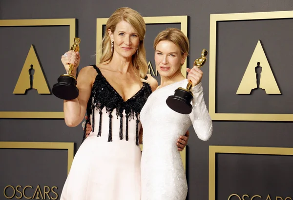Laura Dern Och Renee Zellweger 92Nd Academy Awards Pressrum Dolby — Stockfoto