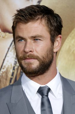 Chris Hemsworth at the Los Angeles premiere of 'The Huntsman: Winter's War' held at the Regency Village Theatre in Westwood, USA on April 11, 2016.
