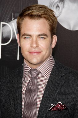 Chris Pine at the Los Angeles premiere of 'This Means War' held at the Grauman's Chinese Theatre in Hollywood on February 8, 2012.