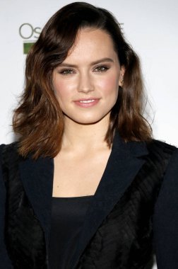 Daisy Ridley at the 2016 Oscar Wilde Awards held at the Bad Robot in Santa Monica, USA on February 25, 2016.