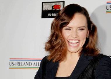 Daisy Ridley at the 2016 Oscar Wilde Awards held at the Bad Robot in Santa Monica, USA on February 25, 2016.
