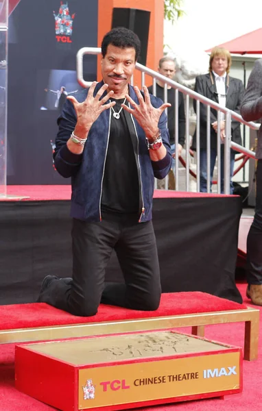 Lionel Richie Lionel Richie Hand Footprint Ceremony Celebrada Tcl Chinese — Foto de Stock