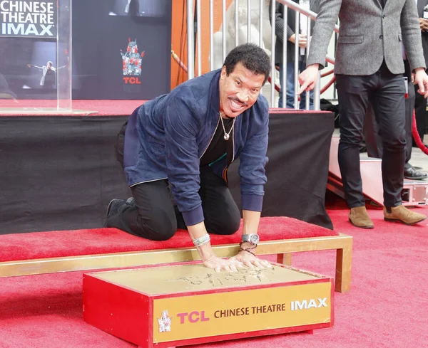 Lionel Richie Lionel Richie Hand Footprint Ceremony Held Tcl Chinese — Stock Photo, Image