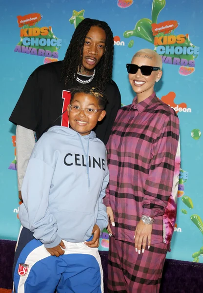 Wiz Khalifa Sebastian Taylor Thomaz Dan Amber Rose Nickelodeon Kids — Stok Foto