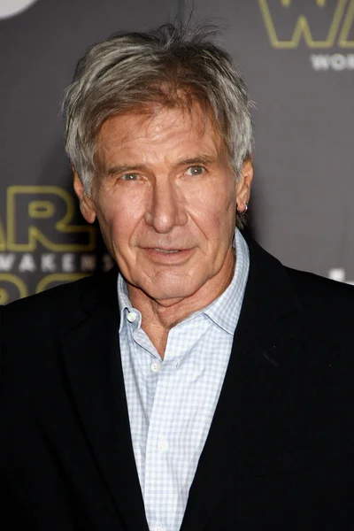 Hollywood Harrison Ford Estreno Mundial Star Wars Force Awakens Celebrado — Foto de Stock