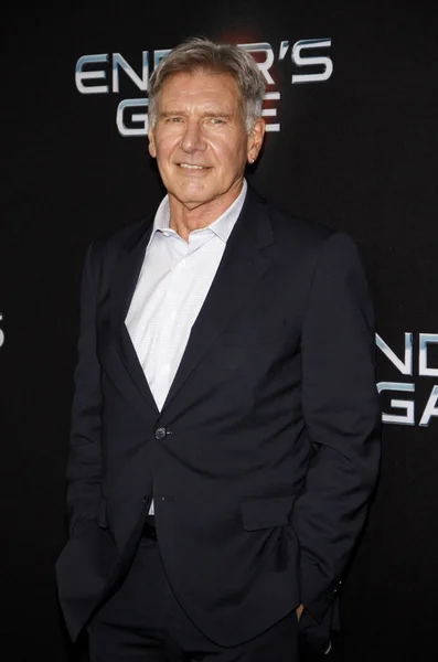 Harrison Ford Στην Πρεμιέρα Του Ender Game Στο Λος Άντζελες — Φωτογραφία Αρχείου