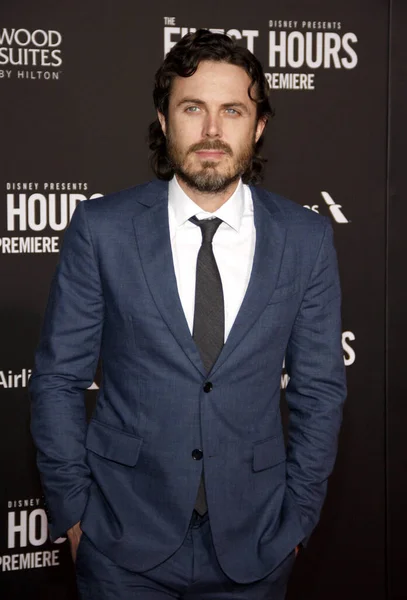 Casey Affleck World Premiere Finest Hours Held Tcl Chinese Theatre — Stock Photo, Image