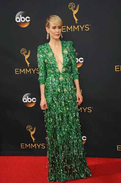 Sarah Paulson Στα 68Α Ετήσια Primetime Emmy Awards Που Πραγματοποιήθηκαν — Φωτογραφία Αρχείου