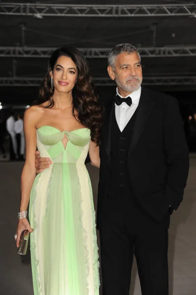 Amal Clooney George Clooney Ročníku Akademického Muzea Galavečer Konal Muzeu — Stock fotografie