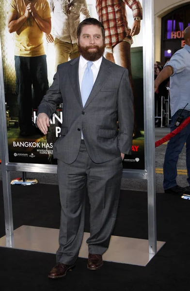 Zach Galifianakis Los Angeles Premiere Hangover Part Held Grauman Chinese — Stock Photo, Image