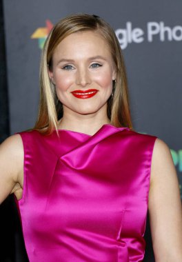 Kristen Bell, 17 Şubat 2016 'da ABD' nin Hollywood kentindeki El Capitan Tiyatrosu 'nda düzenlenen' Zootopia 'nın Los Angeles galasında.
