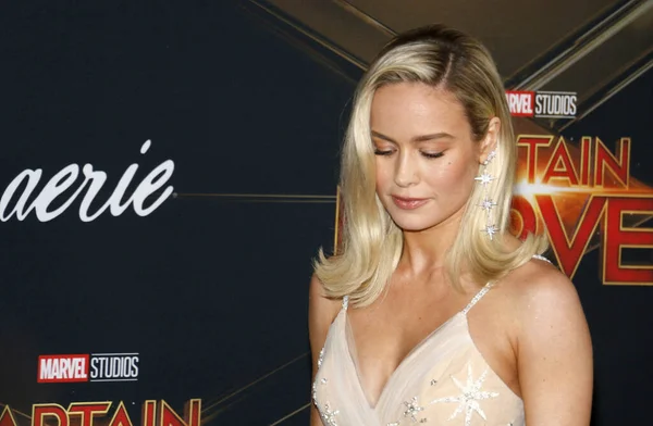 Brie Larson Estreno Mundial Captain Marvel Celebrado Teatro Capitan Hollywood — Foto de Stock
