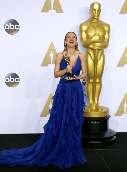 Brie Larson Éves Oscar Díjátadón Sajtószoba Hollywoodi Loews Hollywood Hotelben — Stock Fotó
