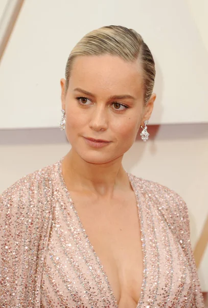 Brie Larson Rozdaniu Oscarów Dolby Theatre Hollywood Usa Lutego 2020 — Zdjęcie stockowe