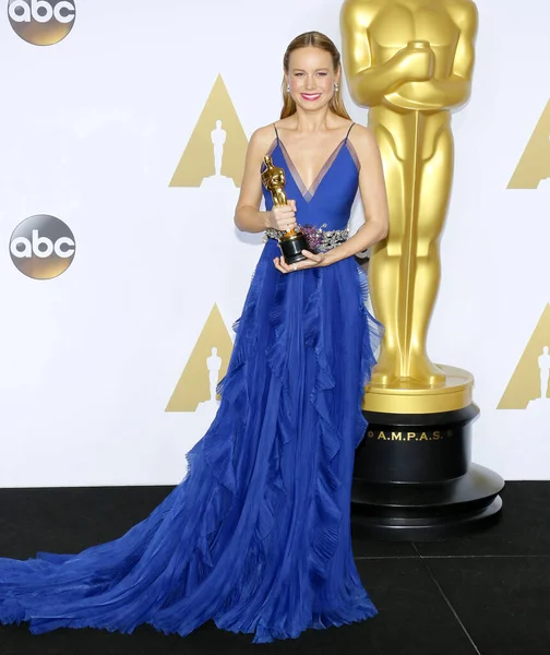 Brie Larson Los 88Th Annual Academy Awards Sala Prensa Celebrada — Foto de Stock