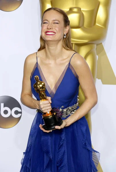 Brie Larson Los 88Th Annual Academy Awards Sala Prensa Celebrada — Foto de Stock