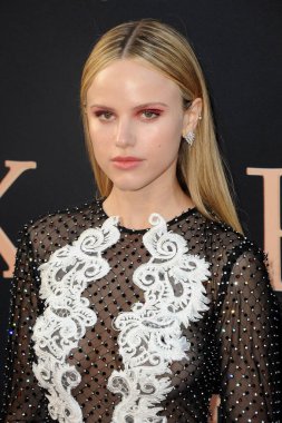 Halston Sage, 4 Haziran 2019'da Hollywood,ABD'deki Tcl Chinese Theatre'da düzenlenen 'Dark Phoenix'in Los Angeles galasında.