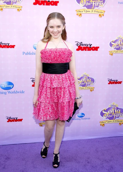 ダーシー ローズ バーンズ 2012年11月10日 ロサンゼルスのディズニー スタジオで開催された Sofia First Once Princess — ストック写真