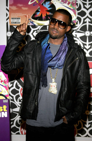 Kanye West at the in-store signing of his new release 'Graduation' held at the Virgin Megastore Hollywood & Highland in Hollywood, California, United States on September 13, 2007. 
