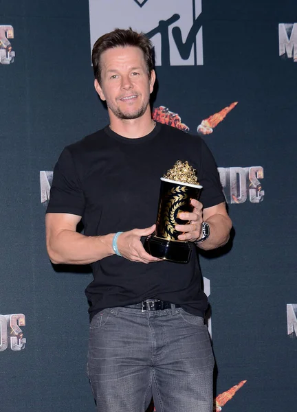 stock image Mark Wahlberg at the 2014 MTV Movie Awards - Press Room held at the Nokia Theatre L.A. Live in Los Angeles, USA on April 13, 2014.