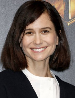 Katherine Waterston 2018 Cinemacon - Warner Bros, Las Vegas, ABD Caesars Palace 'Büyük resim' sunu üzerinde 24 Nisan 2018 resimleri.
