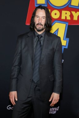 Keanu Reeves 11 Haziran 2019'da Abd'nin Hollywood'daki El Capitan Tiyatrosu'nda düzenlenen 'Oyuncak Hikayesi 4'ün dünya prömiyerinde.