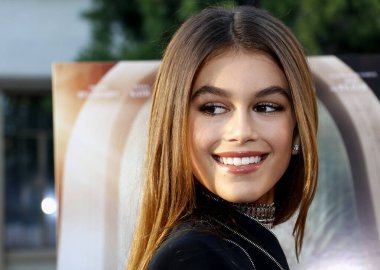 Kaia Gerber 31 Ağustos 2016'da Hollywood, ABD'deki Paramount Stüdyoları'nda düzenlenen 'Sister Cities'in Los Angeles galasında.