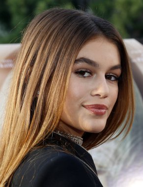 Kaia Gerber 31 Ağustos 2016'da Hollywood, ABD'deki Paramount Stüdyoları'nda düzenlenen 'Sister Cities'in Los Angeles galasında.