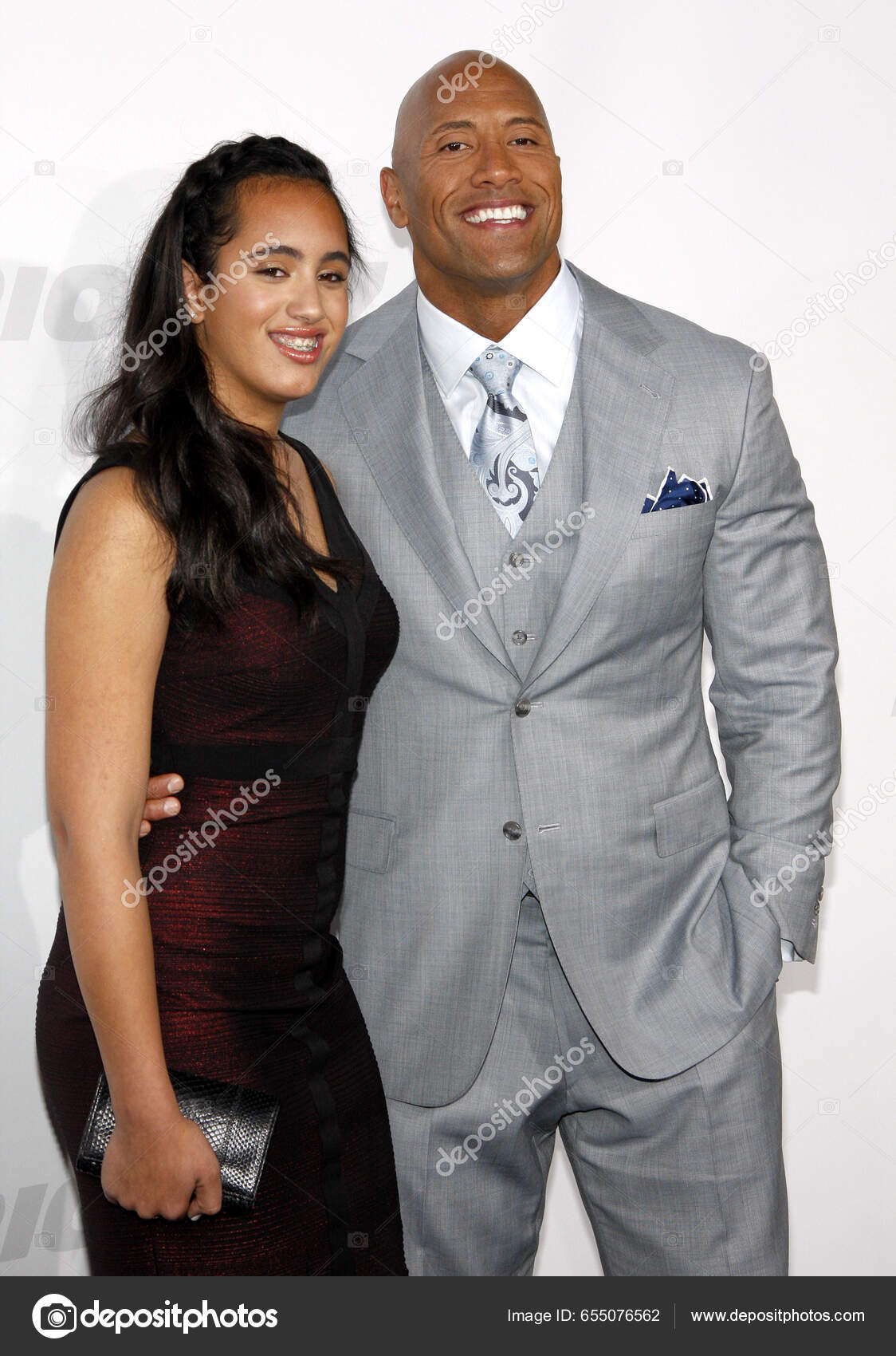 Dwayne Johnson Simone Alexandra Johnson Los Angeles Premiere