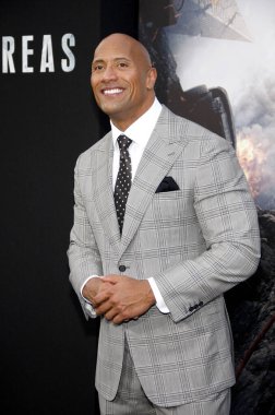 Dwayne Johnson, 26 Mayıs 2015 'te ABD' nin Hollywood kentindeki TCL Çin Tiyatrosu 'nda düzenlenen San Andreas' ın Los Angeles galasında.