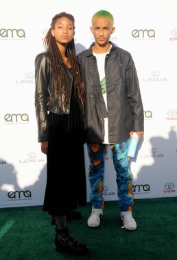 Willow Smith ve Jaden Smith, 23 Eylül 2017 'de ABD' nin Santa Monica kentindeki Barker Hangar 'da düzenlenen Çevre Medya Derneği' nin 27..