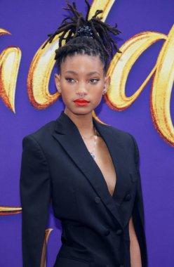 Willow Smith 21 Mayıs 2019 'da Hollywood' daki El Capitan Tiyatrosu 'nda düzenlenen Aladdin' in Los Angeles galasında.