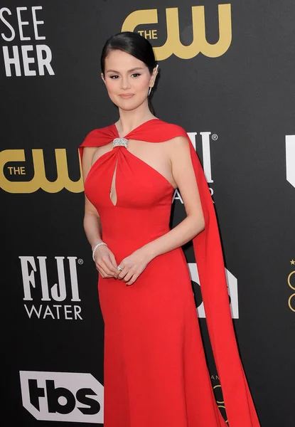 Selena Gomez 27ª Edición Los Critics Choice Awards Celebrados Fairmont — Foto de Stock